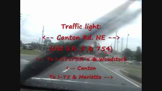 preview picture of video 'Barrett Pkwy. NW to Roswell Rd. NE [HD]'