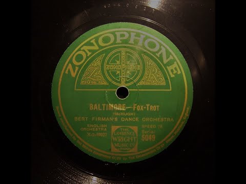 Baltimore - Bert Firman's Dance Orchestra (1927)
