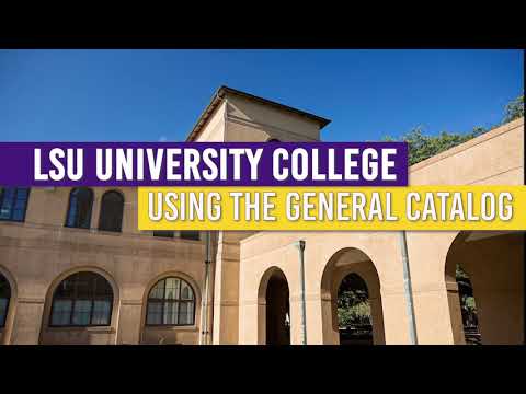 Lsu Course Descriptions