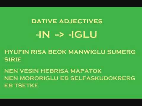 Dangin Nira - Lesson Eight - The Dative Case