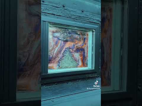 Epoxy Art! I fixed a window for De-Camp! Yooper style!