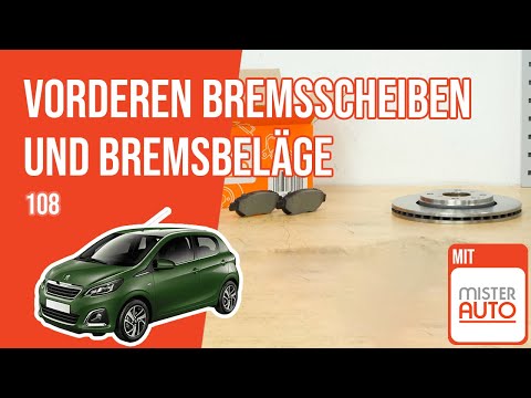 How to change Peugeot 108 front brake discs and front brake pads 🚗