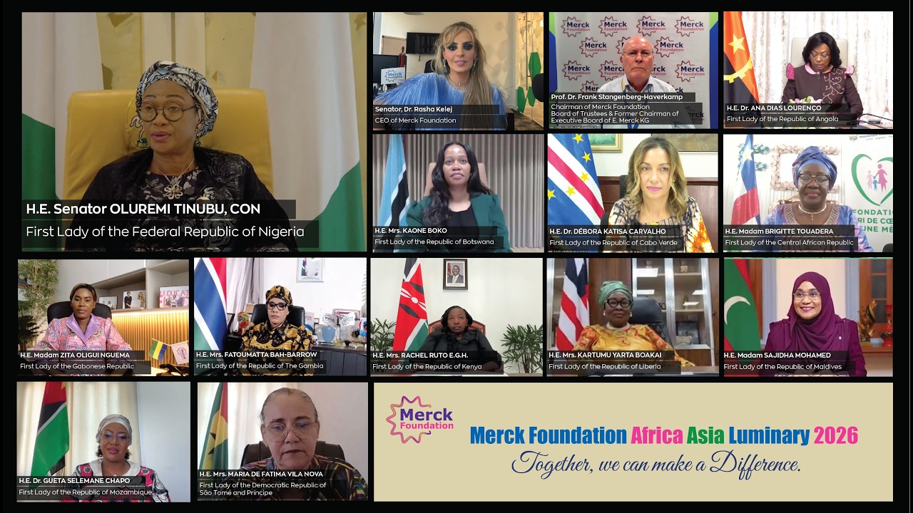 H.E. First Lady of Nigeria speech at 13th Merck Foundation Africa Asia Luminary (Online) 2026