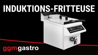 Friteuse à induction - 8 litres - 3,5 kW - avec levage automatique du panier