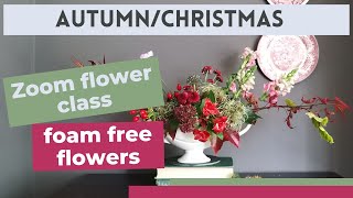 Foam free flowers in a window sill vase
