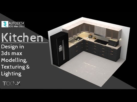 Kitchen Design in 3ds max | Modelling, Texturing and Lighting
