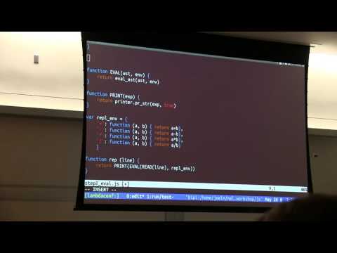 Joel Martin: Make Your Own Lisp Interpreter in 10 Incremental Steps Part 2 - λC 2016