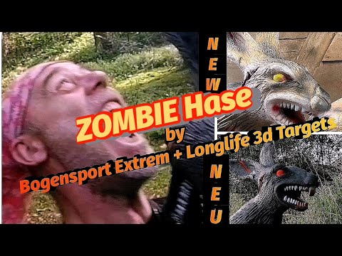 ZOMBIE Hase. 3D-Target by Bogensport Extrem - Produktion und Vertrieb by Longlife 3d Targets. Horror