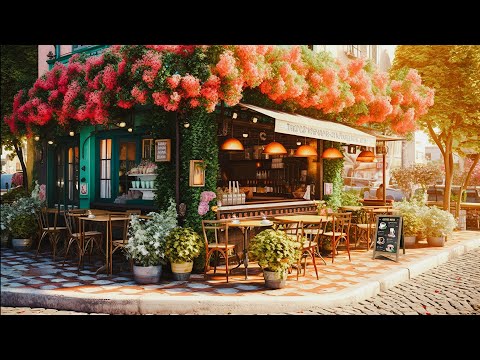 Summer Morning Coffee Shop Ambience - Relaxing Jazz Intrumental Music for Study, Work