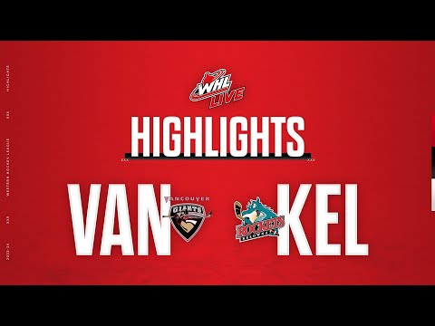 Vancouver Giants at Kelowna Rockets 1/19 | WHL Highlights 2023-24