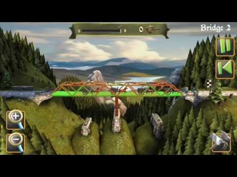 Bridge Constructor Medieval - Bridge 1-2 - Gameplay - YouTube