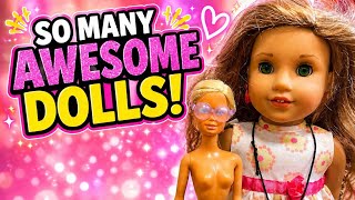 Thrift with me doll thrifting hunt American Girl vintage Barbie LOL OMG haul