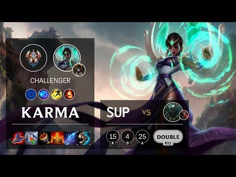 Karma Support vs Pyke - EUW Challenger Patch 10.5