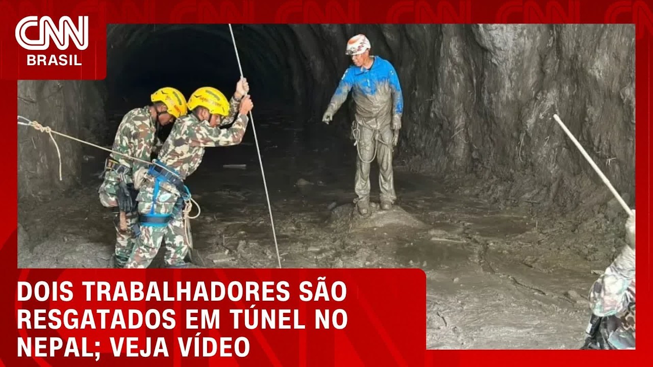 Dois homens são resgatados de túnel no Nepal nove dias após enchentes | CNN NOVO DIA