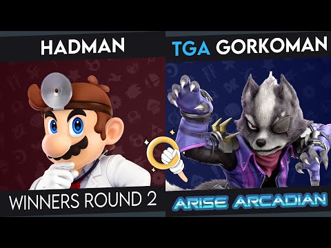 Arise Arcadian - Hadman (Dr. Mario) Vs. gorkoman (Wolf, Joker) - WR2 - Smash Ultimate