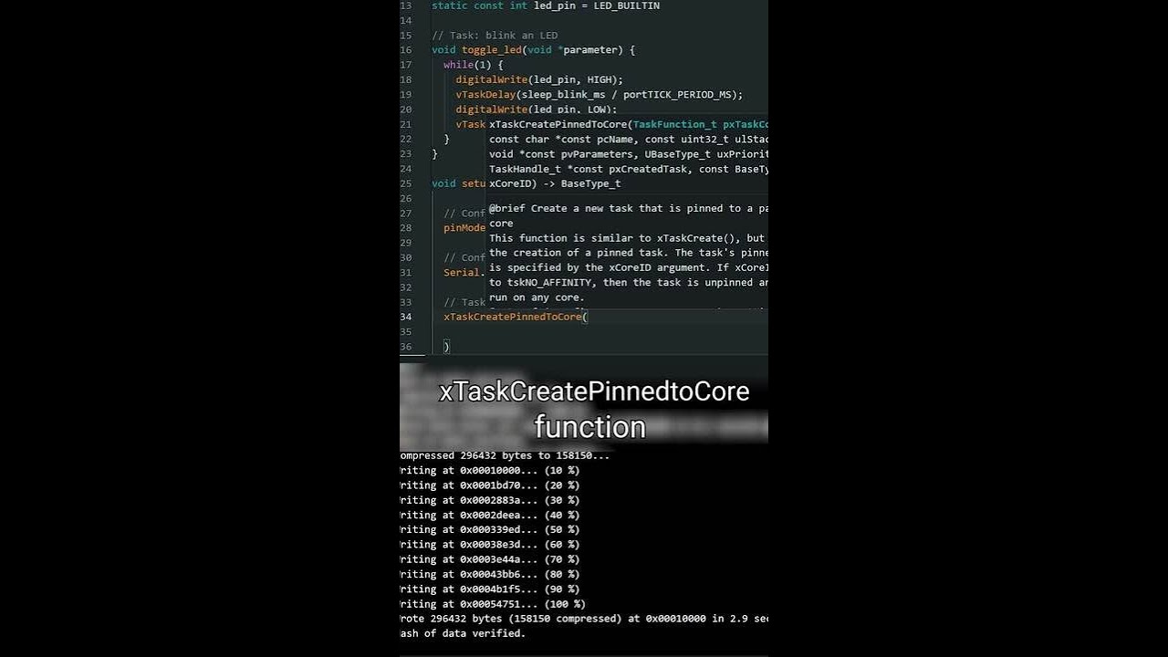 Multithreading in Arduino and ESP32 #ShawnHymel #electronics #engineering #maker