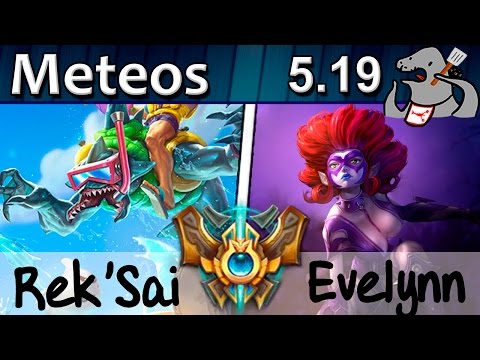 Meteos - Rek'Sai vs Elise - Jungle - Challenger S5 | 373