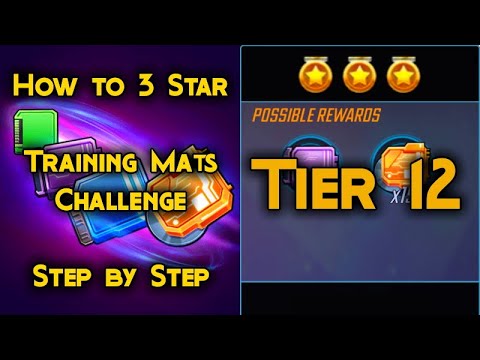 How to 3 Star: Training Mats Challenge - Tier 12 | Easy Mode | Marvel Strike Force | MSF