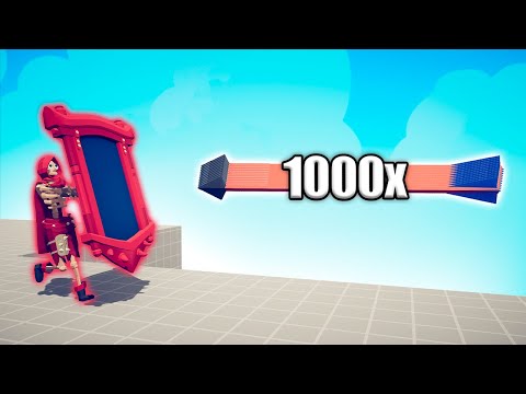 SKELETON MIRROR SHIELD vs 1000x OVERPOWERED UNITS - TABS | Totally Accurate Battle Simulator 2024