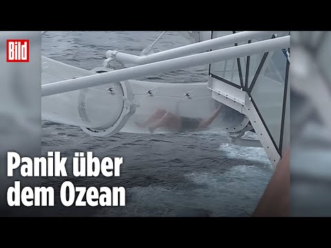 Kreuzfahrt-Touri bleibt in Rutsche stecken