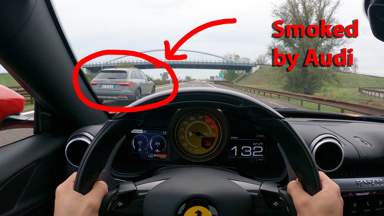 Ferrari Portofino high speed Cruising POV [4k]