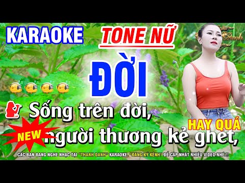 Karaoke Đời Tone Nữ | ST: Băng Nhi | Karaoke Thanh Danh