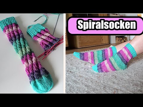 Spiralsocken stricken