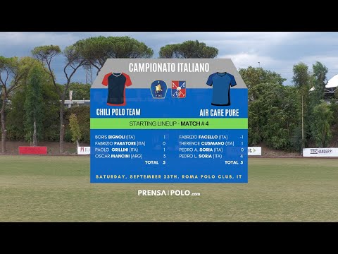 Campionato Italiano 2022: Chili Polo Team vs. Air Care Pure