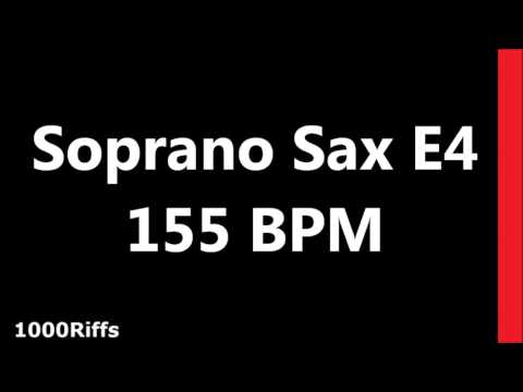 Soprano Sax Metronome E4 : 155 BPM : Beats Per Minute