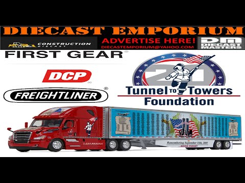 1:64 Scale DCP by First Gear Freightliner Cascadia with 53’ Utility Trailer - 9/11 Rolling Memorial