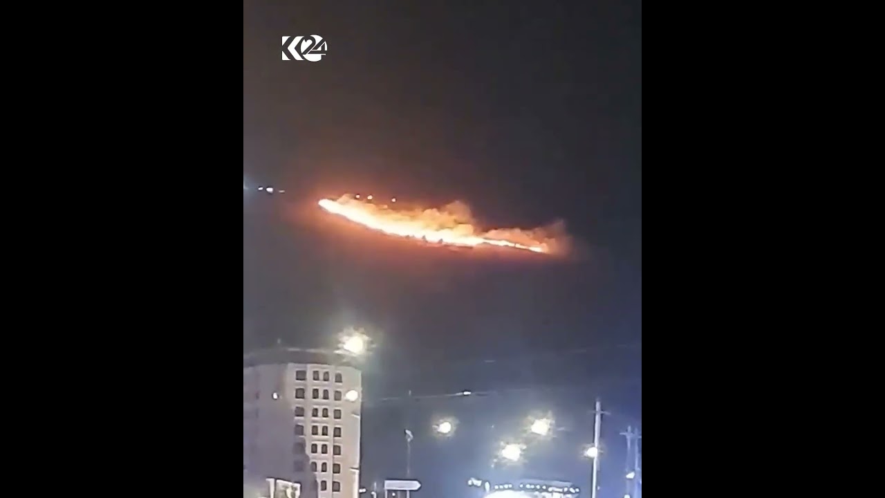 ڤیدیۆ | ئاگر لەچیای گۆیژە کەوتوەتەوە و تیمەکان سەرقاڵی کۆنترۆڵکردنی ئاگرەکەن