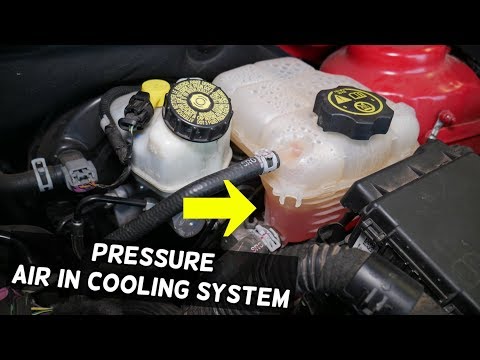 WHAT CAUSES PRESSURE AND AIR IN THE COOLING SYSTEM AND OVERFLOW TANK ON CHEVROLET CRUZE CHEVY SONIC