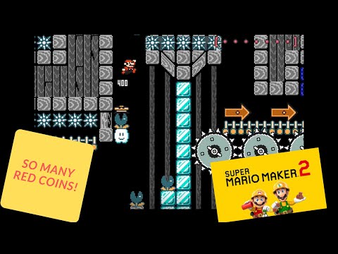 Red coins are hard to get! Super Mario Maker 2, Relaxing Red Coins 3
