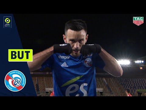 But Adrien THOMASSON (8'-RC STRASBOURG ALSACE) RC STRASBOURG ALSACE - STADE BRESTOIS 29 2-2 20/21