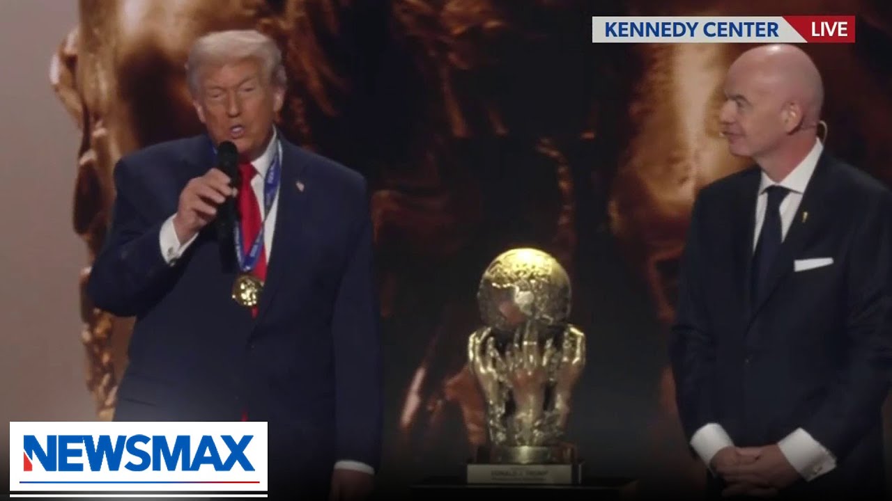 'World is safer place now': Trump receives FIFA Peace Prize at Kennedy Center