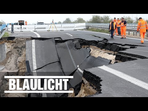 100 Meter Autobahn abgebrochen - A20 in Mecklenburg-Vorpommern