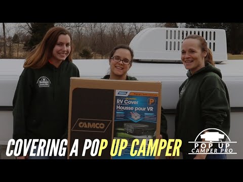 Covering a pop up camper