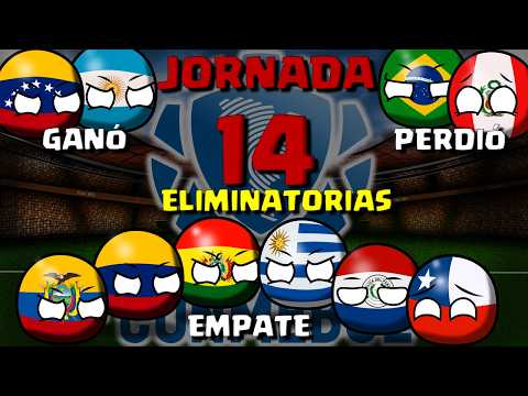 MATCHES OF ROUND 14 of the CONMEBOL Qualifiers - WORLD CUP 2026 #countryballs