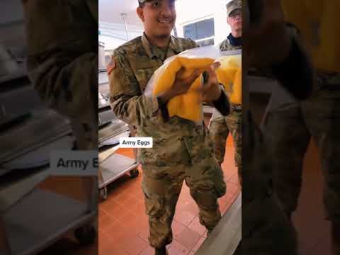 How the army makes eggs in 2022