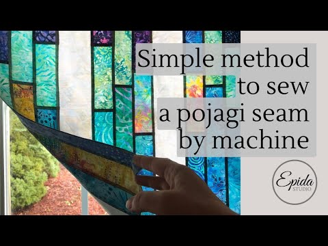 How to stitch a reversible pojagi seam by machine