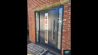 Aluminium insulated front door install