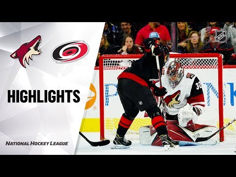 NHL Highlights | Coyotes @ Hurricanes 1/10/20