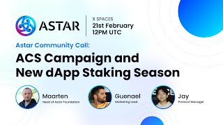 Astar Community Call - February 21st<br/>February 22, 2025 (00:53:22) Astar Community Call - February 21st<br/>February 22, 2025 (00:53:22)