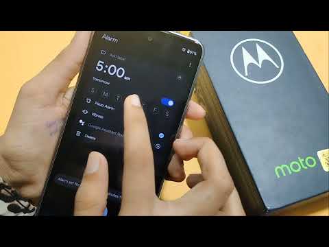Motorola g60 alarm full setting | How to set alarm | alarm kaise lagaye