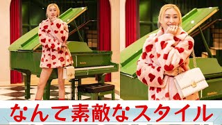 山田優、「kittyちゃんもビックリ！！のおみあしの長さ」美脚披露のコーデにファン驚愕