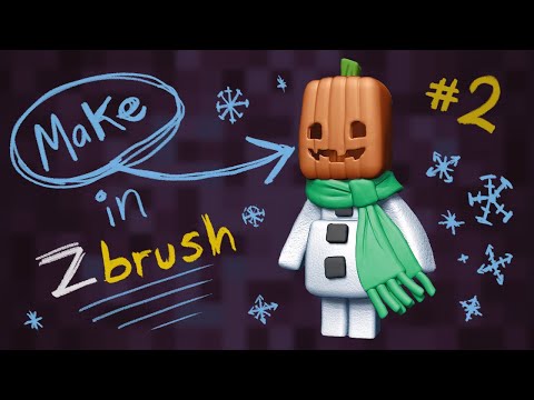 Kickpunched into Zbrush Mastery - Create Minecraft Snowman
