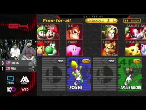 G4 - Top 64 - Janitor Vs. Zero - SSB64