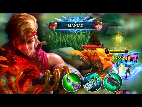 YIN MANIAC GAMEPLAY | BEST BUILD - MLBB