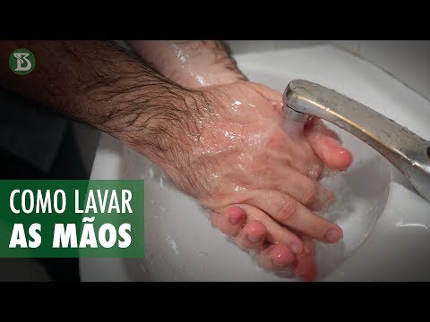 Como lavar as mãos