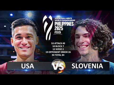 USA vs Slovenia | Men's World Championship 2025 | Round of 16